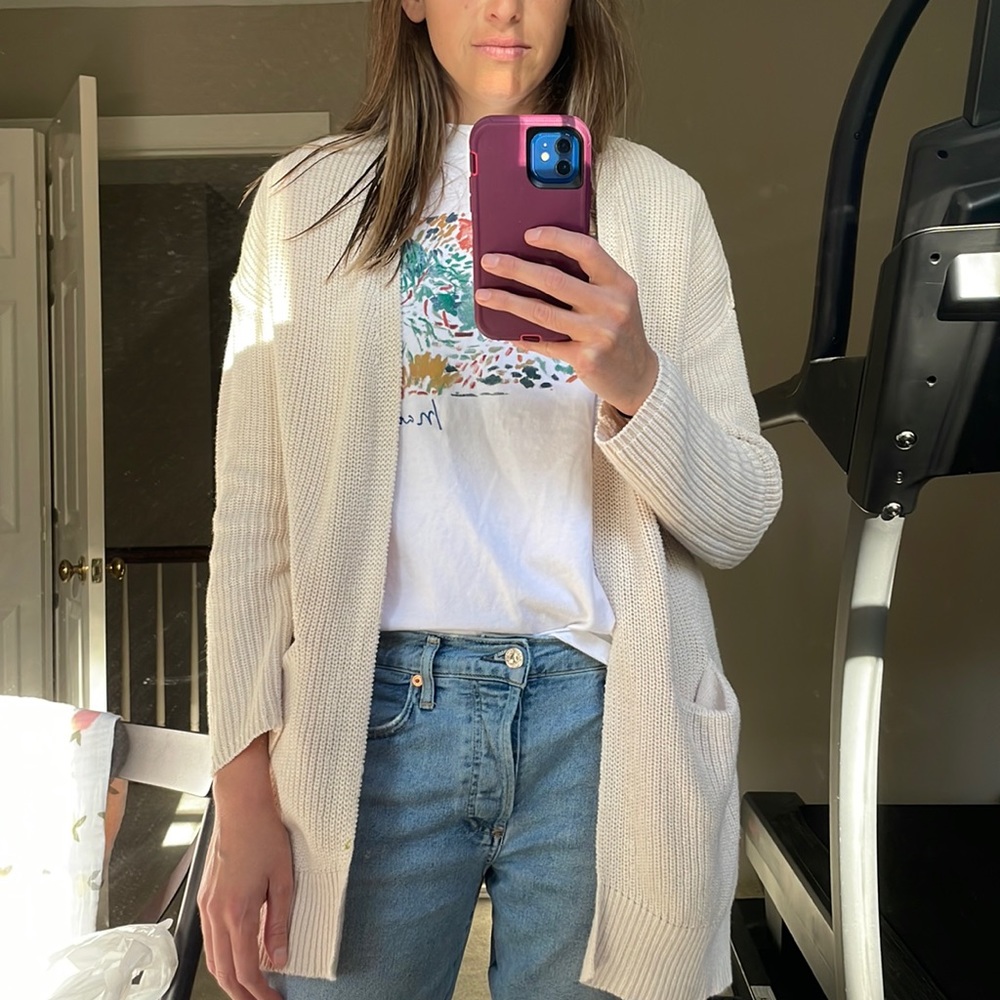 White/Beige Cardigan from Target